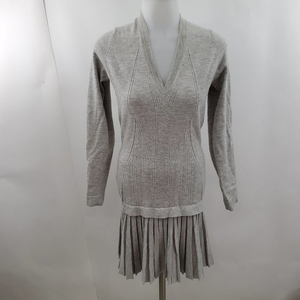 Cushnie et Ochs Sweater‎ Dress S Gray Cashmere Silk